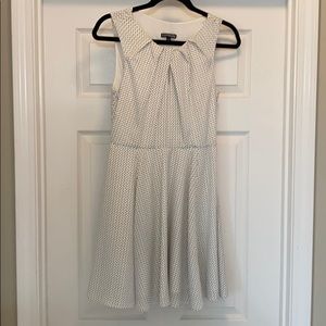 Express black and white polka dot dress